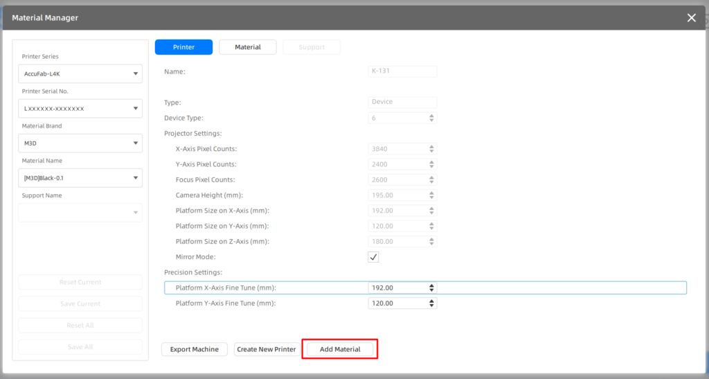 Material Manager