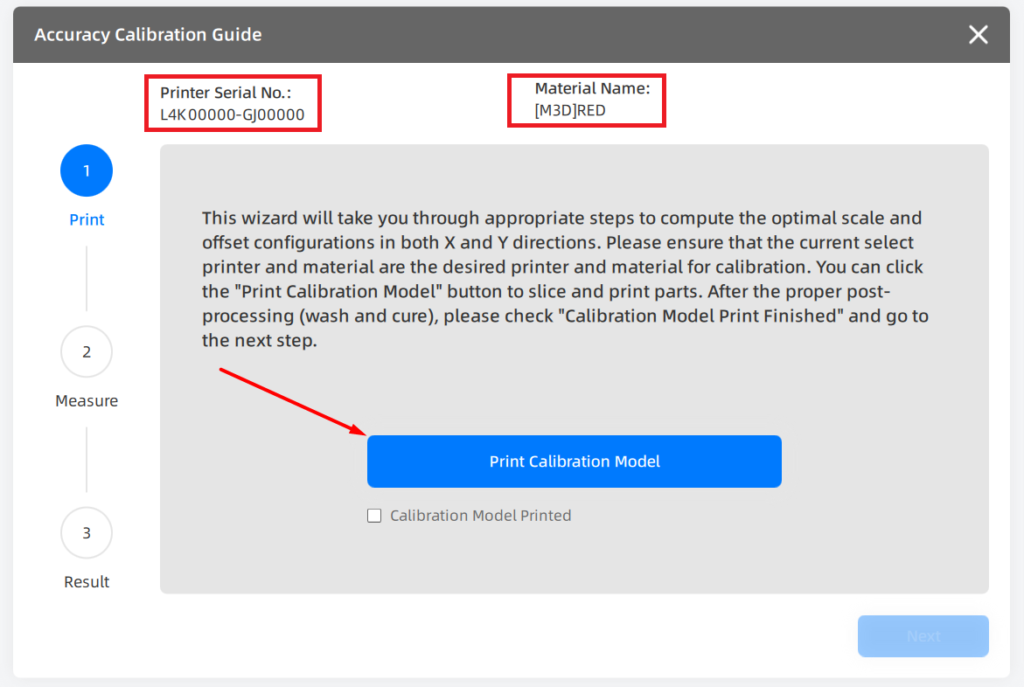 Print Calibration Model