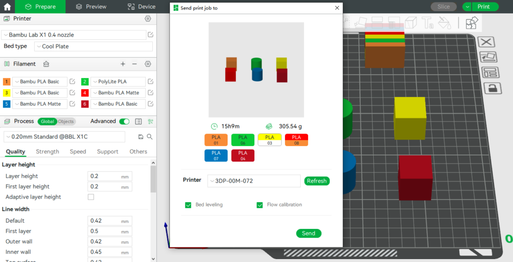 impression Multi-color Bambu Lab