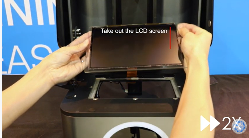 Remplacement de l'écran LCD de l'AccuFab-L4D